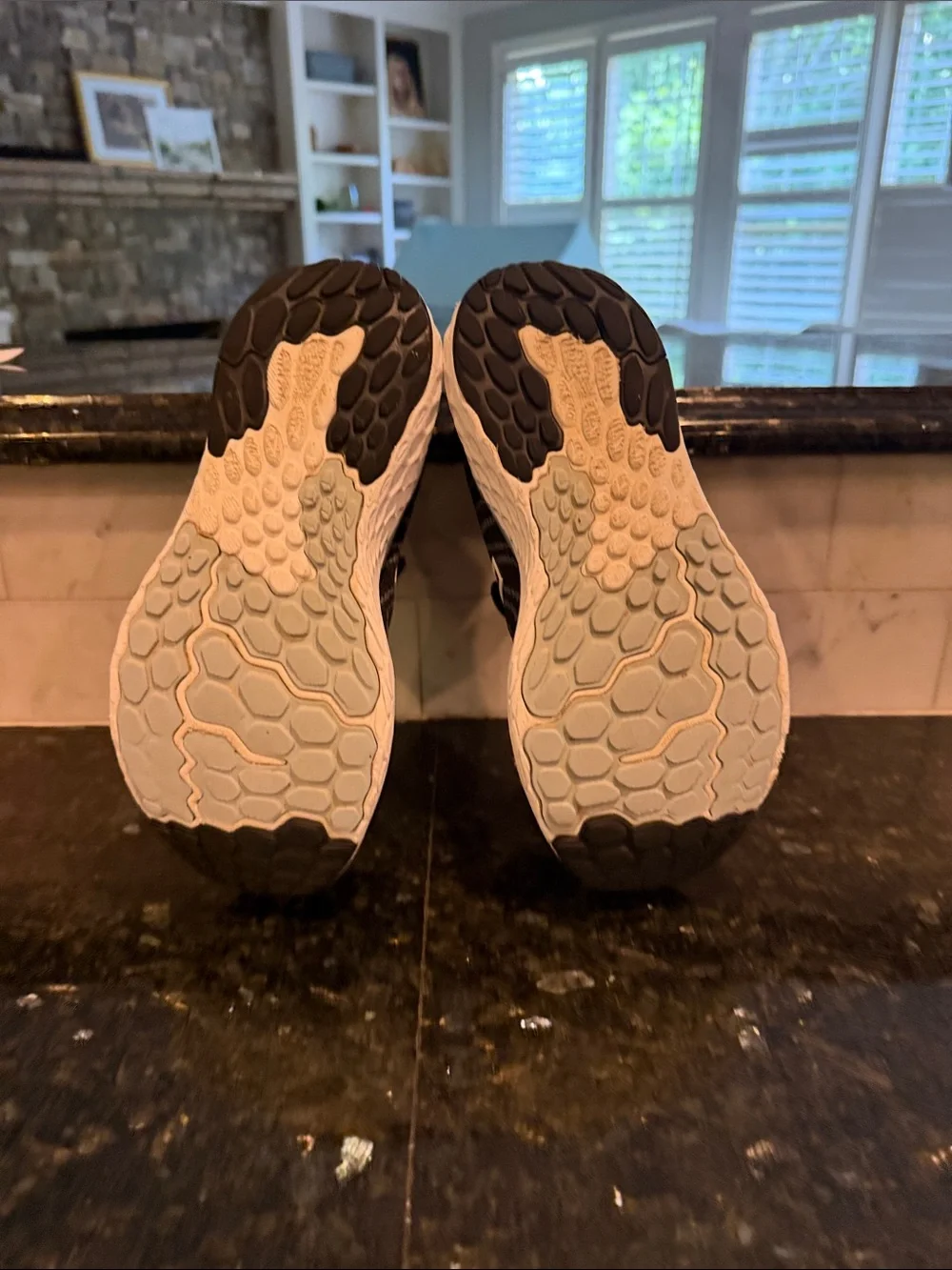 New Balance Black and White Fresh Foam 1080 Running Sneakers